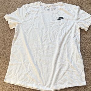 Nike White Crew Neck Tee